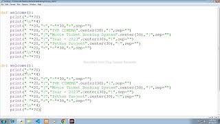 Movie Ticket Booking  Python Project  Pymysql  Database PartI  ISHIM CODE [upl. by Branch143]