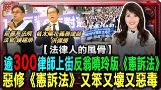 【法律人的風骨】惡修《憲訴法》又笨又壞又惡毒逾300律師上街反翁曉玲版《憲訴法》｜20241117｜ [upl. by Scutt]