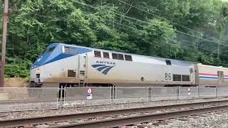 Railfanning Amtrak And Septa Trains At Exton Station [upl. by Lynna774]