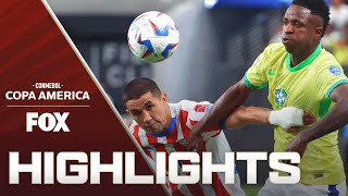 Paraguay vs Brazil Highlights  2024 Copa América [upl. by Assehc336]