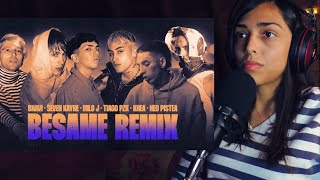 REACCION A BESAME REMIX [upl. by Eanad57]