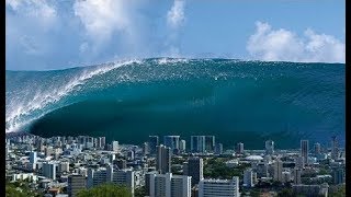 5 Biggest Tsunami Caught On Camera [upl. by Acnaib]