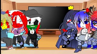 Countryhumans react to Hungary pt1 🇵🇱🇺🇸🇷🇴🇭🇺🇬🇧🇫🇷 [upl. by Damaris195]