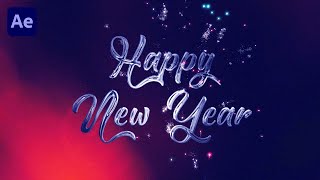 HAPPY NEW YEAR 2024  Greeting Animation in Adobe After Effects [upl. by Mohl886]