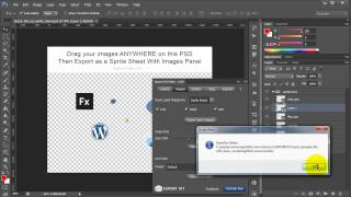 Photoshop PSD to CSS XML and JSON Sprite Sheets [upl. by Gierk]