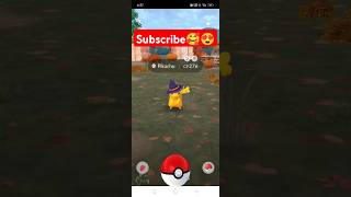 Catched shiny hat Pikachu❤️‍🔥💥😍🥰🎇🎆pokemongotrendingviralshortsshortssubscribeshortsfeedsub [upl. by Ita]