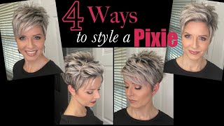 Pixie Hair Tutorials  4 Styles in 1 Video [upl. by Joscelin602]