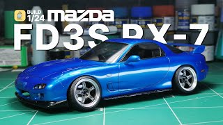 Build 124 Aoshima Mazda RX7 FD3S [upl. by Arriec]