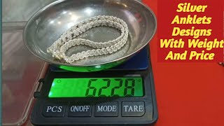 letest Silver Payal Collection With Weight And Price 2023 [upl. by Nolyak270]