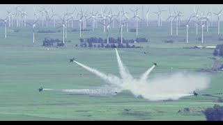 2024 Wings Over Solano Airshow  USN Blue Angels practice on Thursday [upl. by Haididej]