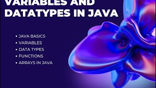 Variables amp Datatypes in Java Computerlecture icseboard Java [upl. by Eyak136]