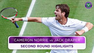 Thrilling British clash  Cameron Norrie vs Jack Draper  Highlights  Wimbledon 2024 [upl. by Rainah108]