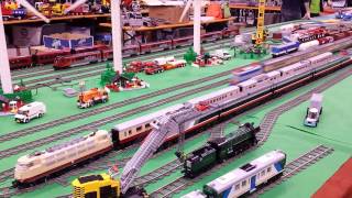 Model Expò 2014  Padiglione diorami MOC LEGO e treni [upl. by Jarek]