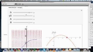 Using Mathematica for ODEs Part 9 Equilibrium points sinks amp sources on phase line Modularity [upl. by Magena]