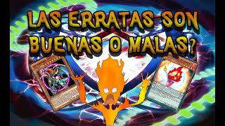 😲🤯¿¡Que tan IMPORTANTES son las ERRATAS en YUGIOH [upl. by Ymar]