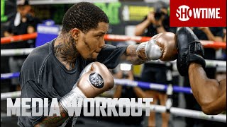 Davis vs Barrios Media Workout  SHOWTIME PPV [upl. by Eecats970]