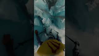 The terrifying moment a skier falls into a glacier crevasse [upl. by Torras863]