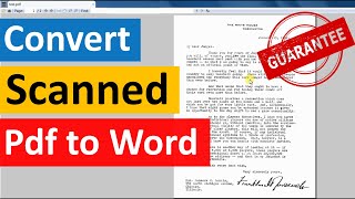 how to convert scanned pdf documents to word text online free  edit scanned pdf to text converter [upl. by Drarej994]