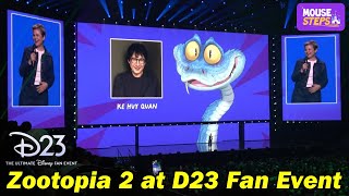 quotZootopia 2quot Details from Ginnifer Goodwin at D23 The Ultimate Disney Fan Event [upl. by Kachine]