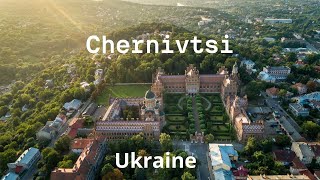 Chernivtsi Ukraine 4K Drone Footage [upl. by Cirtemed]