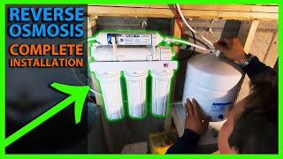 How To Install a Reverse Osmosis System amp Alternate Location Options  RO Drinking Water System [upl. by Riedel698]