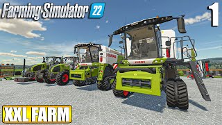 WELCOME TO MY NEW FARM  The XXL FARM  Timelapse 1  Farming Simulator 22 [upl. by Akenit]