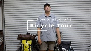 How to Pack for a Bicycle Tour [upl. by Ahsem754]