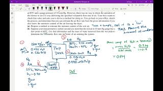 MEB Episode 38 Problem 634 Single condensable component phase equilibrium [upl. by Ardelle698]