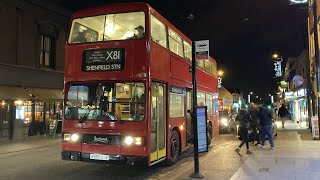 Front Seat Ride On Preserved London Transport Leyland Titan A986 SYE  Route X81 [upl. by Nirel]