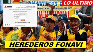 EXCELENTE NOTICIA FONAVI TODOS LOS HEREDEROS DE FONAVISTAS PODRAN COBRAR EL PAGO PARCIAL [upl. by Hellman898]