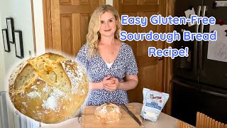 Easy GlutenFree Sourdough Bread Recipe [upl. by Ahsikahs]