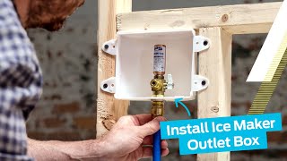 How to Install SharkBite Ice Maker Outlet Boxes [upl. by Dahsar]