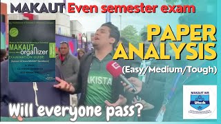 MAKAUT Paper Analysis  Easy or tough question Is Organizers Useful EVEN SEMESTER EXAM 2023 [upl. by Skippie754]