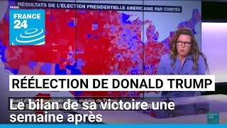 Réélection de Donald Trump  le bilan de sa victoire une semaine après • FRANCE 24 [upl. by Ybrik]