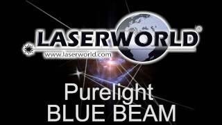 Laserworld  Purelight BLUE BEAM  Full color whitelight RGB laser system high end [upl. by Ennayt4]