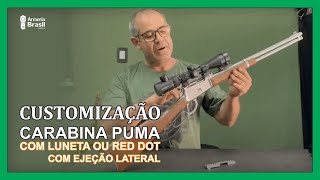 Instalação de Picatinny Tipo Fuzil para LunetaRed Dot em Carabina PUMA  ArmeriaBrasil [upl. by Flss153]