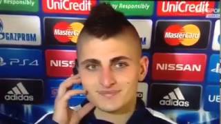 Intervista a Verratti  Come va il francese  risposta da vero bomber ahahah [upl. by Cissiee]