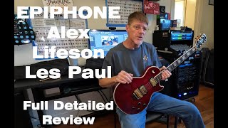 Epiphone Alex Lifeson Les Paul Custom Axcess Electric Guitar [upl. by Brew]