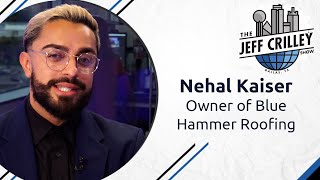 Nehal Kaiser Owner of Blue Hammer Roofing  The Jeff Crilley Show [upl. by Etteb]