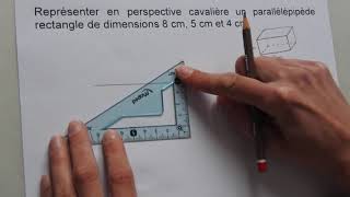 Perspective cavalière parallélépipède rectangle amp [upl. by Nomma]