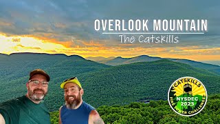 Hiking Overlook Mountain and the Overlook Mountain Fire Tower in the Catskills high above Woodstock [upl. by Nauht]