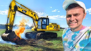 Dont do this with your 100000 Excavator [upl. by Areis]