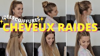 6 COIFFURE FACILE CHEVEUX LISSE  coiffure été 2022 ☀️ tuto coiffure facile pour débutant [upl. by Oremor]