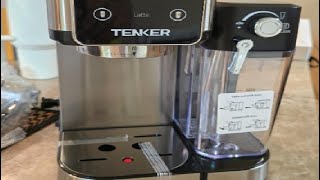 TENKER Espresso Machine 20 Bar Cappuccino Machine with Automatic Milk Frother Coffee Maker [upl. by Bertram664]