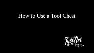 How to Use a Tool Chest [upl. by Nataline]