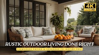 Rustic Patios amp Verandas Transform Your Outdoor Space with Farmhouse Vibes [upl. by Ileray798]