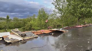 Tornado damages Washington County church congregants suffer minor injuries [upl. by Davenport]