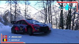 ❄️Tests Rallye Monte Carlo 2024  Mikkelsen  Neuville  MEDIA DAY on Snow  By ArdechoRallye [upl. by Yennek]