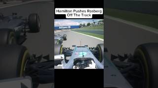 Hamilton Pushes Rosberg Off The Track f1 formula1 [upl. by Jedidiah]