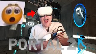 NOW PORTAL 2 IS IN VR [upl. by Bilek]